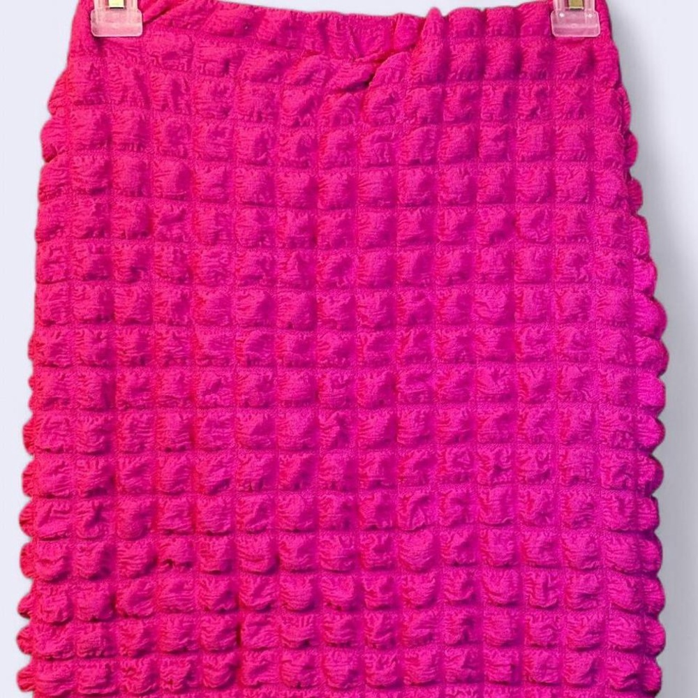 Pink Textured Women's Skirt
